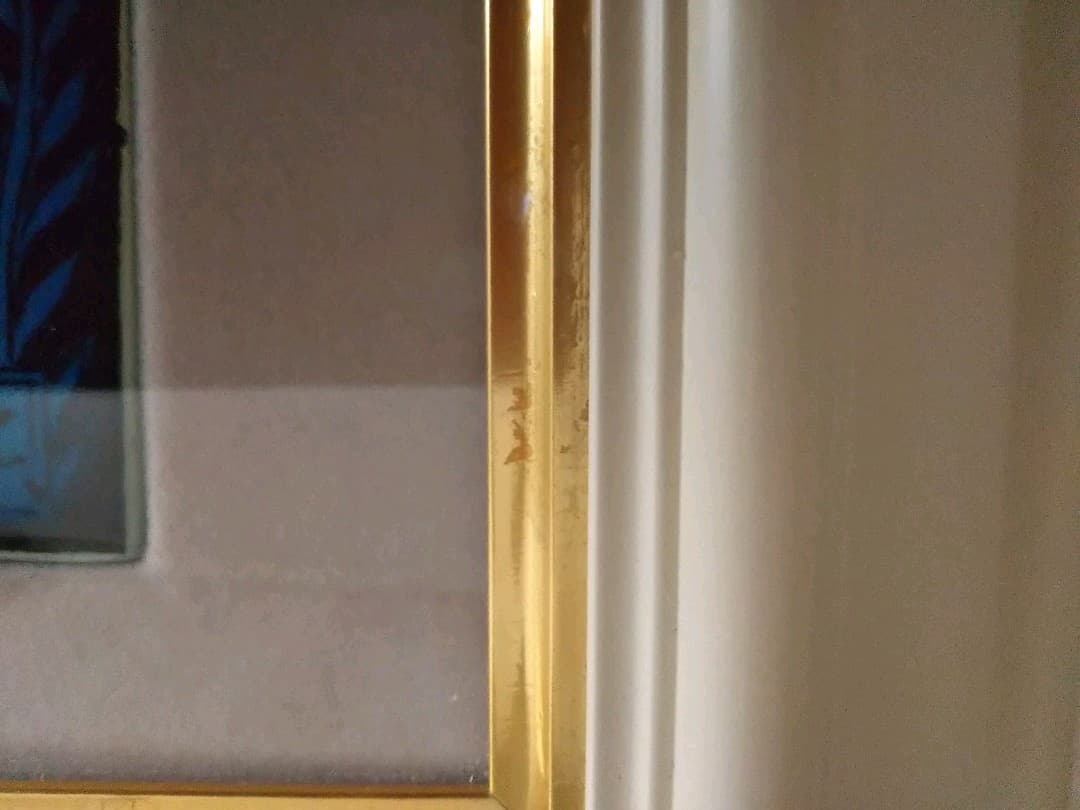 加藤卓男　青釉樹下人物文陶額　人間国宝