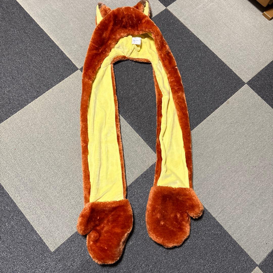 ディズニー　ファンキャップ　マフラー　手袋　ニック　ズートピア