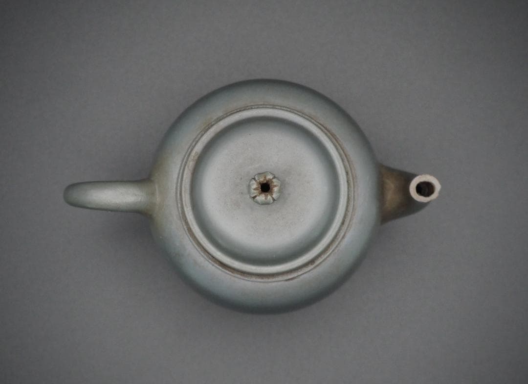 茶道具 藤田龍峰造 青備前 後手急須