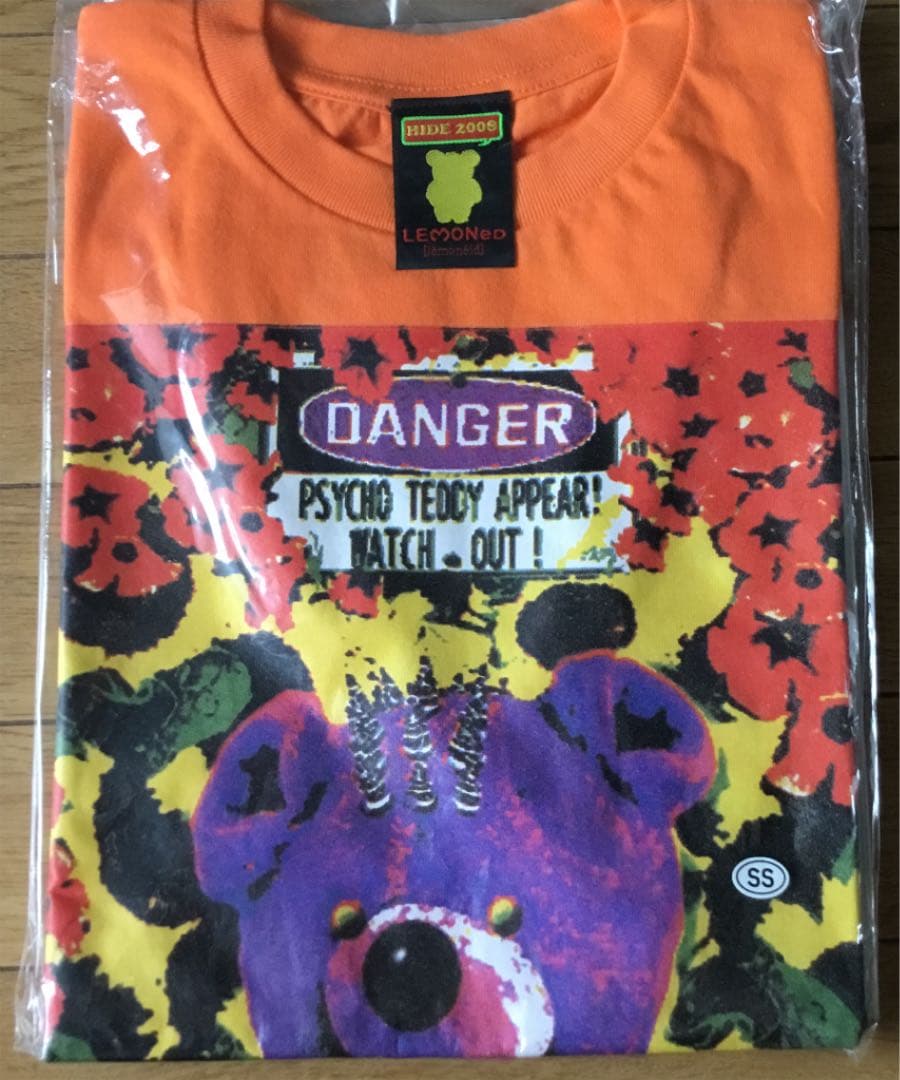 新品未使用未開封⭐️HIDEサイコベアーTシャツ　オレンジSSサイズ　XJAPAN