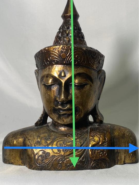 455❣️ 仏像　胸像　木彫刻　オブジェ