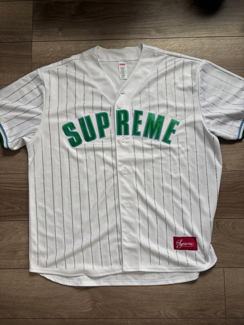Supreme baseball jersey baseball シャツ
