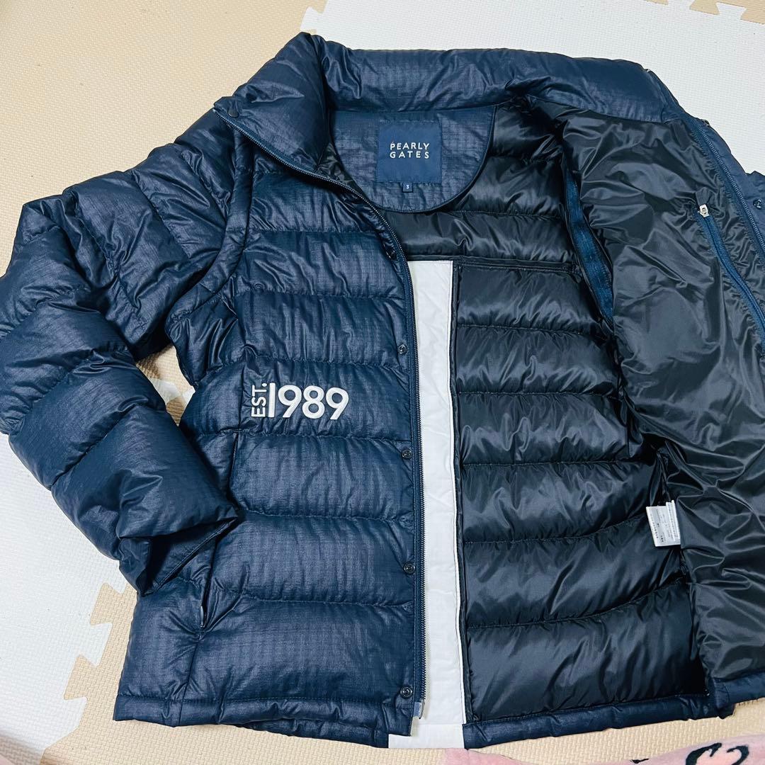 PG パーリーゲイツ ネイビーダウンジャケット レディース