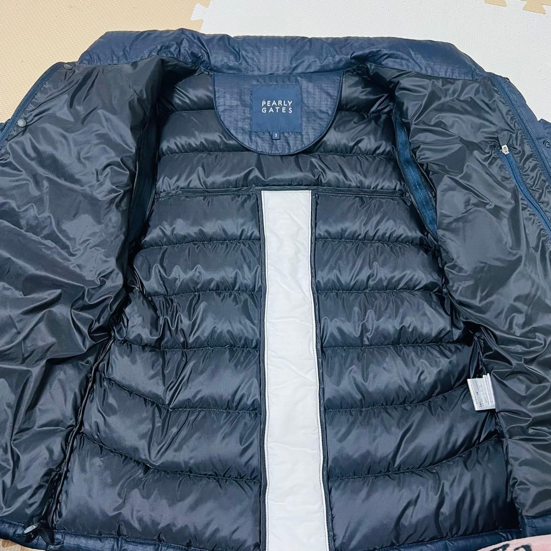 PG パーリーゲイツ ネイビーダウンジャケット レディース