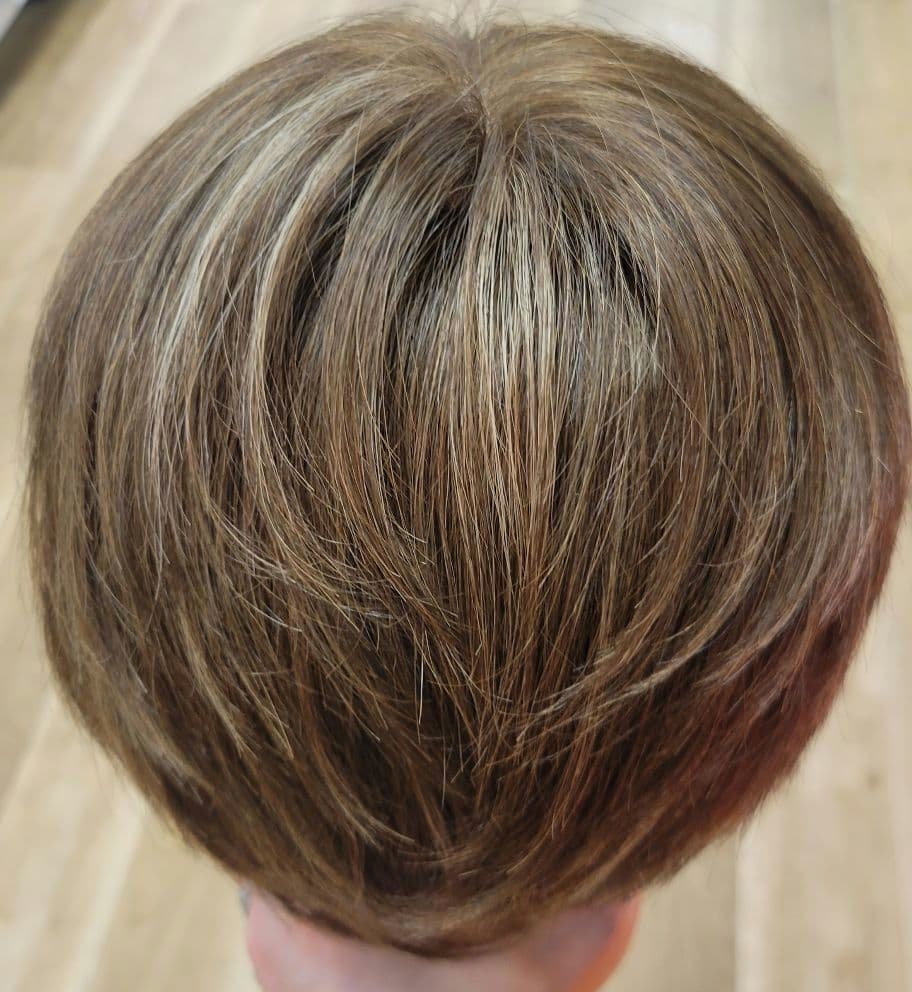 8分ウィッグ メッシュ入り