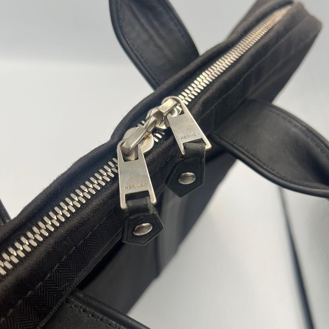 【希少】HERMES アカプルコ オディナトゥール ビジネスバッグ　黒