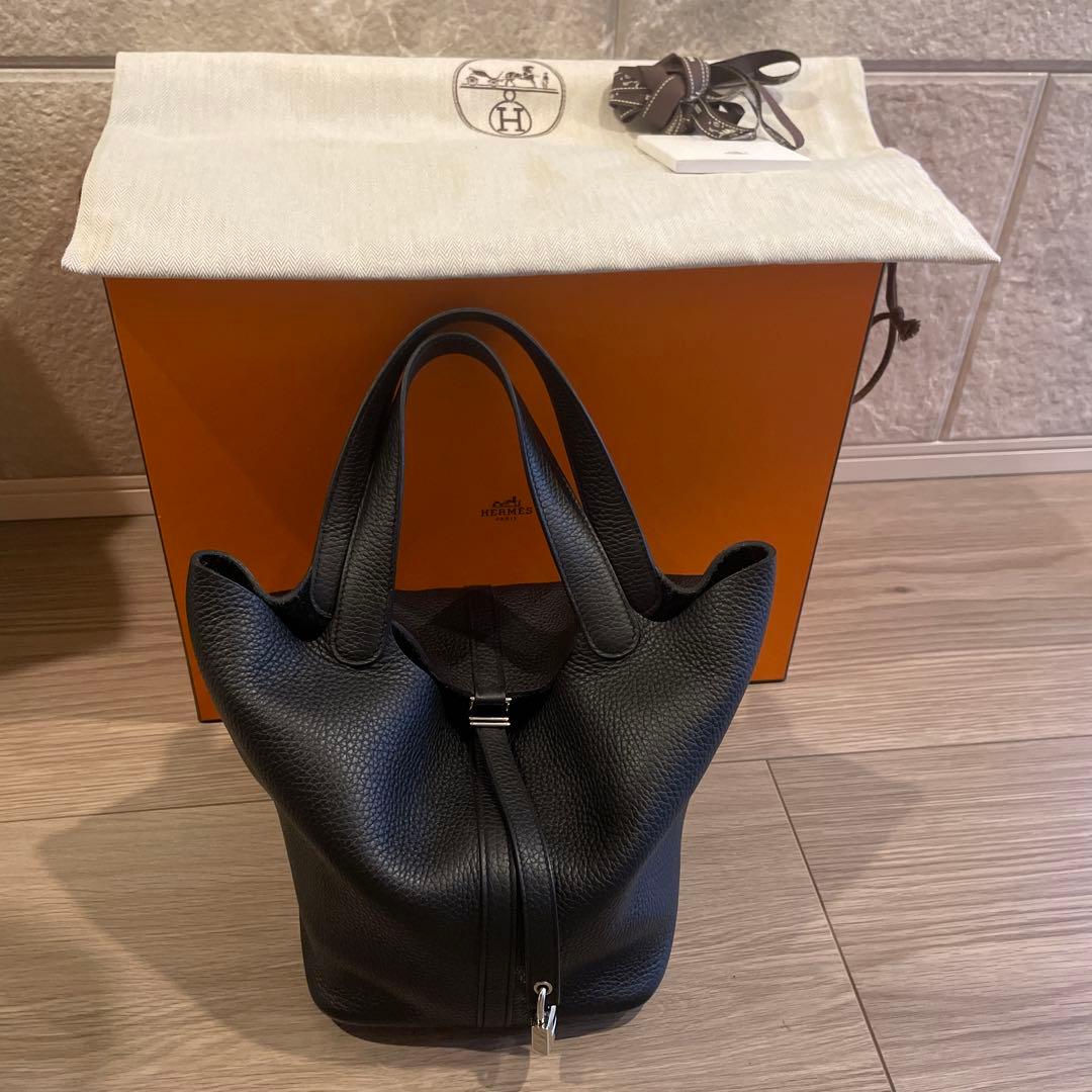 【美品】エルメス　ピコタンMM ブラック　Z刻印