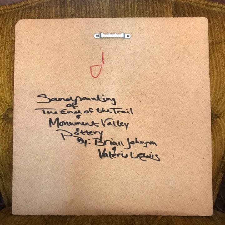 貴重★ネイティブアメリカン　サンドペイント砂絵　インディアンモニュメントバレー