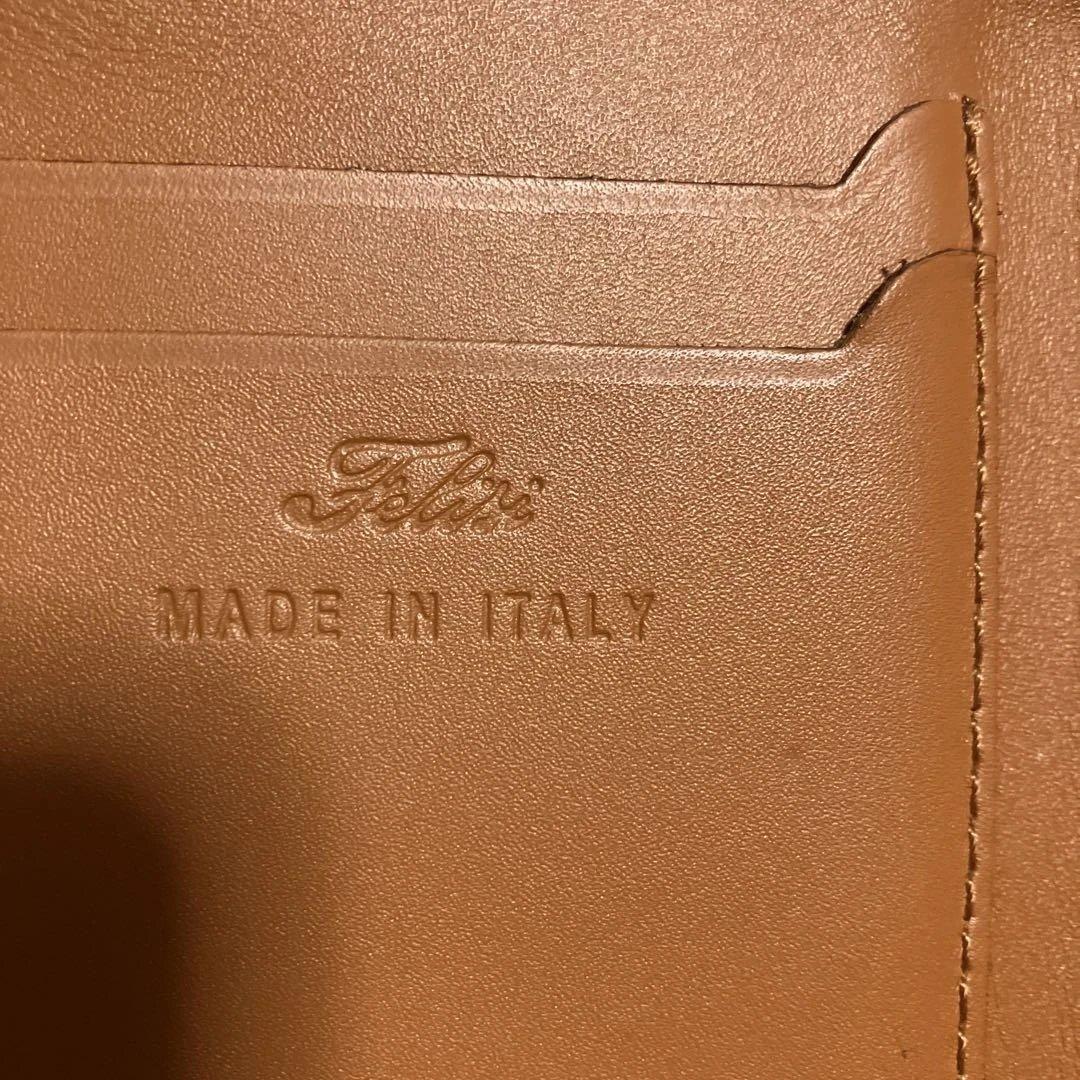 専用デス‼️Felisi シルバー レザー 三つ折り財布　ユニセックス