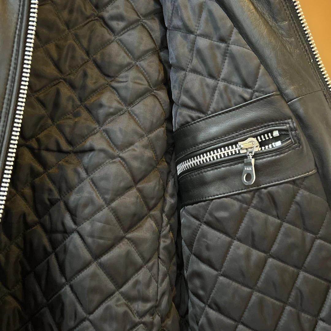 Mana 様　ナノユニバース シングルライダース ジャケット 羊革 本革 M