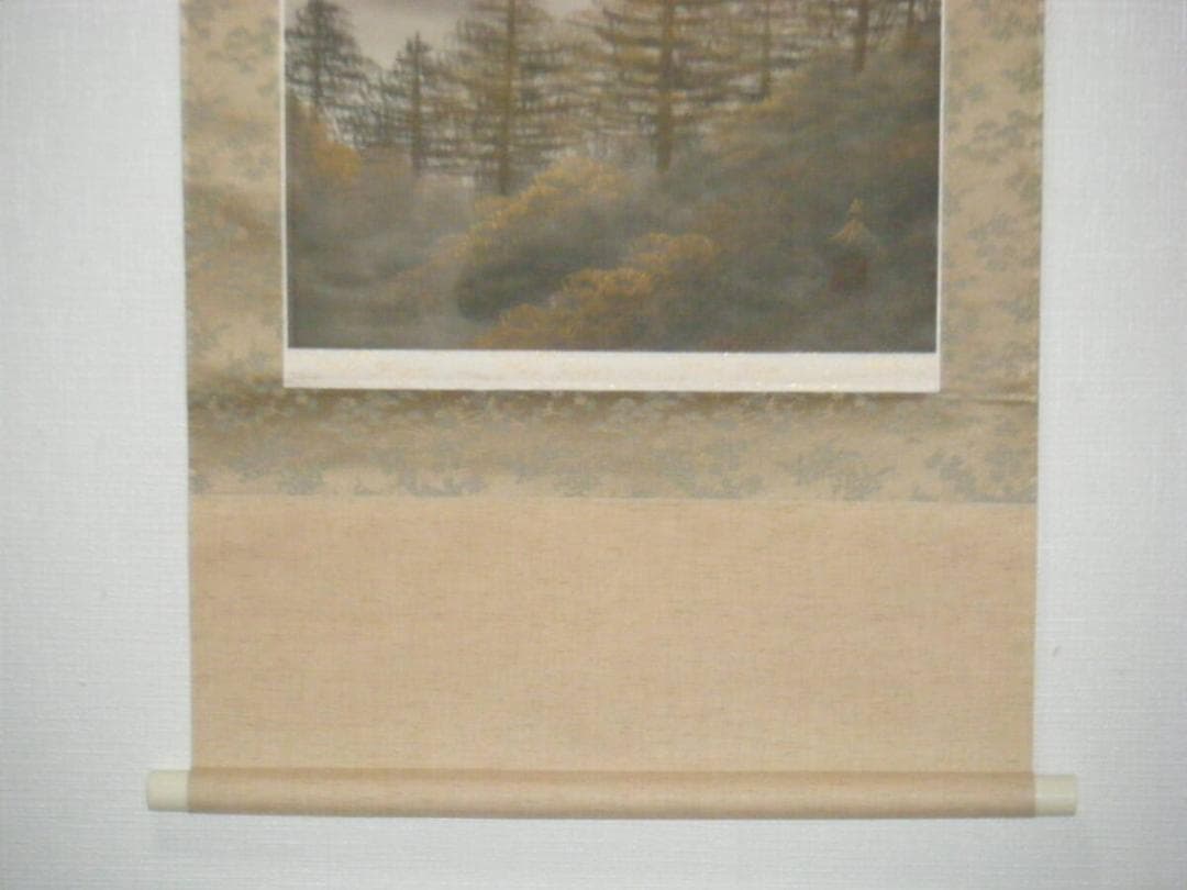 【真作】掛軸　大雲銘　富士　美品　壮大風景　合箱入　N153