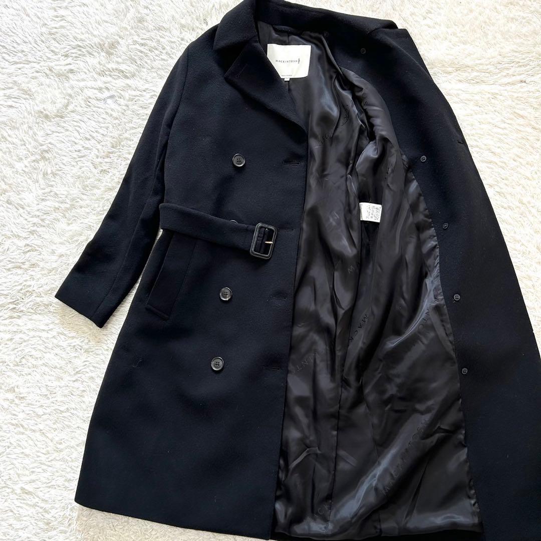 極美品　マッキントッシュ　現行　チェスターコート　ダブル　ブラック　34 英国製