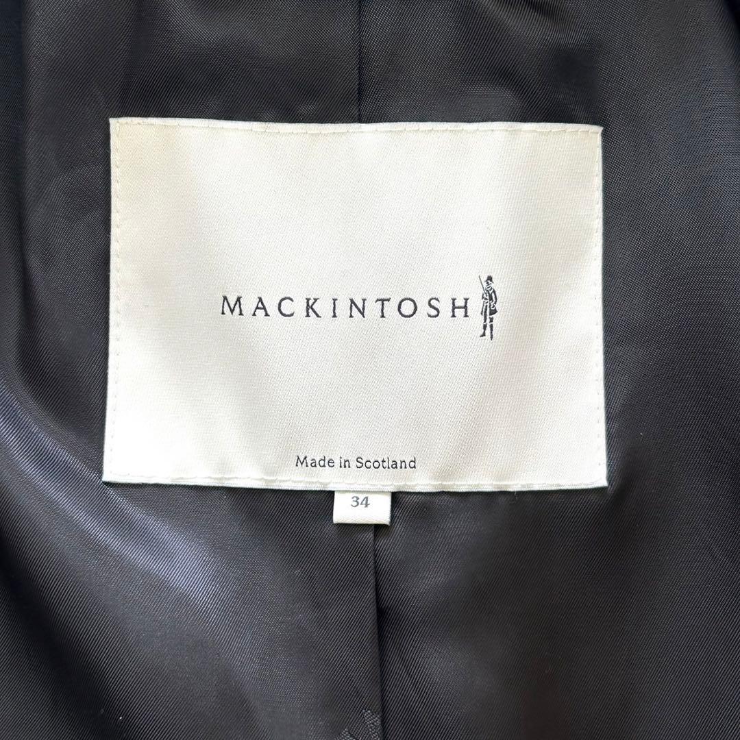 極美品　マッキントッシュ　現行　チェスターコート　ダブル　ブラック　34 英国製