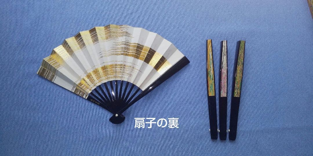 金銀彩扇 御殿の十二ヶ月