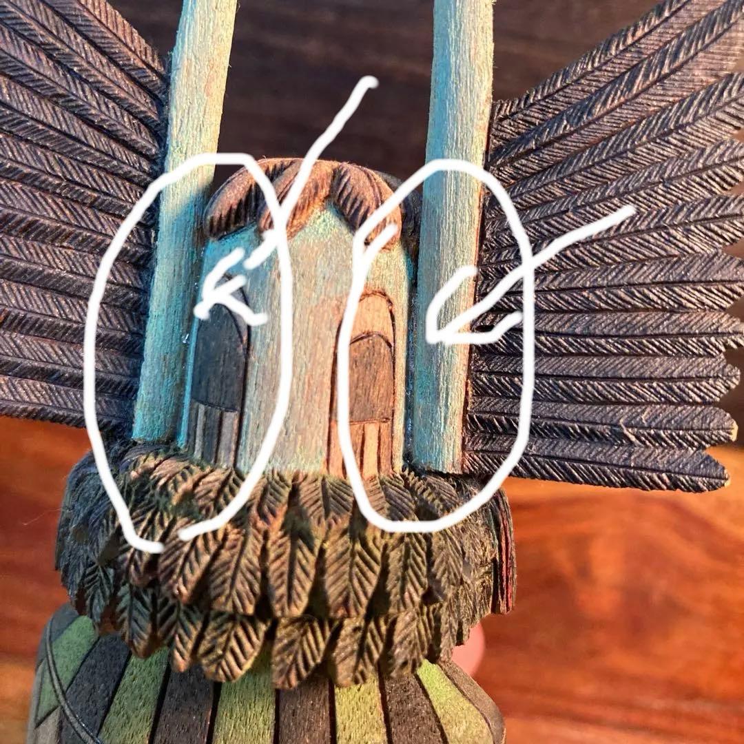 ホピ族 カチナドール　Crow Mother 【M. Bilagody作】