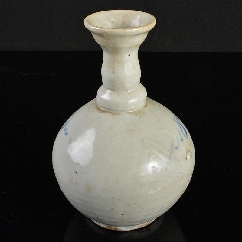 朝鮮　李朝　高麗白磁　染付　徳利　V　R5392