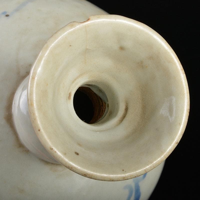 朝鮮　李朝　高麗白磁　染付　徳利　V　R5392