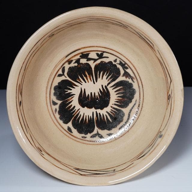 四代 真清水蔵六　絵高麗菓子器　共箱　茶道具　京焼　菓子鉢