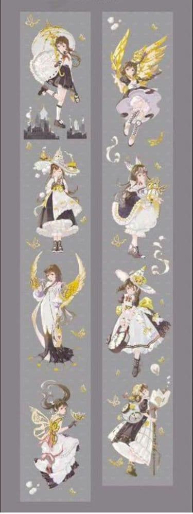 ✩のこり２✩J33＃蒸汽时代狂想曲(PET)切り売り海外人物マステ女の子