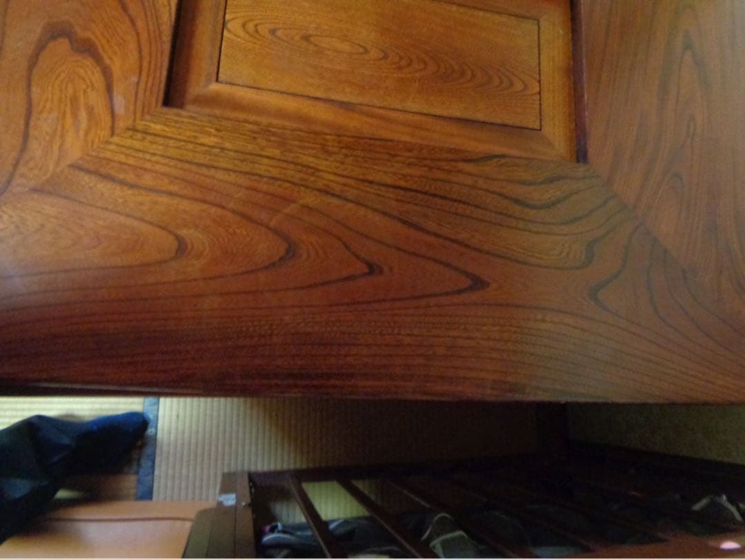 木製四角形囲炉裏座卓 テーブル　引き出し付き