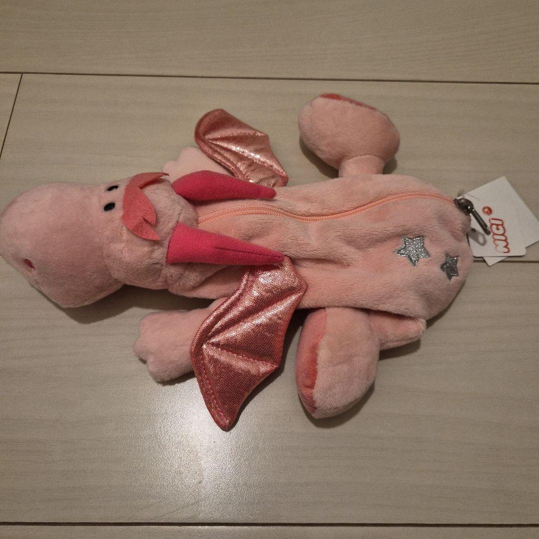 NICI　ピンクドラゴン　筆箱ペンケース