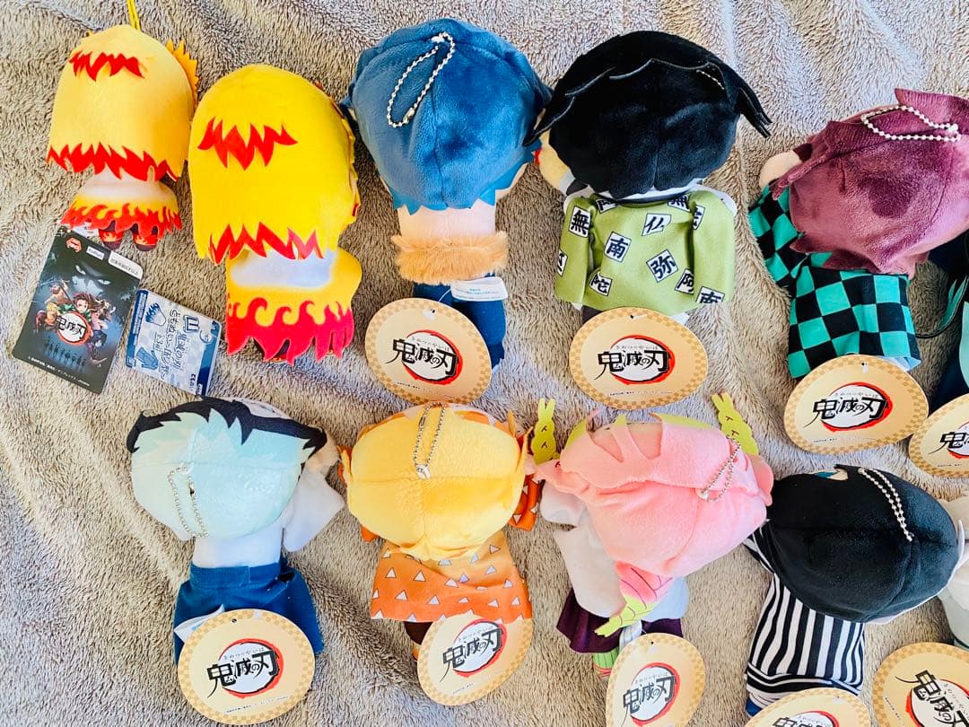 鬼滅の刃 寝そべり ぬいぐるみ タグ付き 17体 まとめ