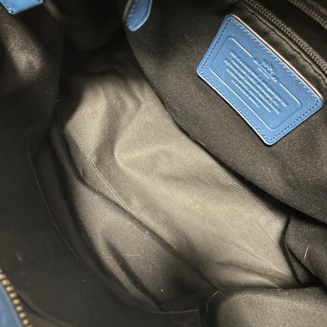 ✨良品✨　coach ビジネスバッグ　トートバッグ　　レザー　ブルー