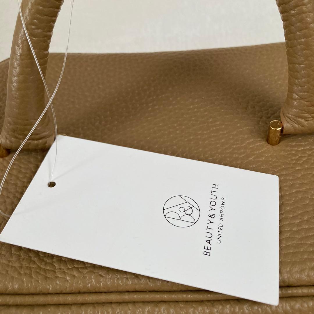 新品☆ch!iii コンビレザー×スエードコンビバニティバック 定価24200円