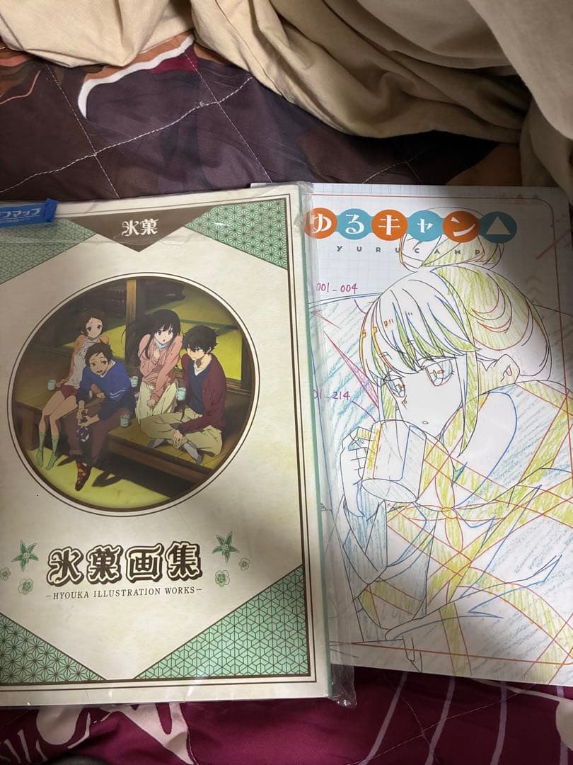 氷菓画集　ゆるキャン画集　ボトル、アクリルジオラマ