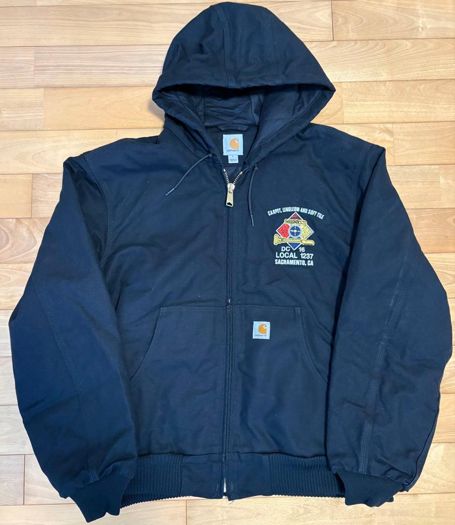 ふ*ん様 完品Carhartt アクティブジャケット黒 L 企業系sacrame
