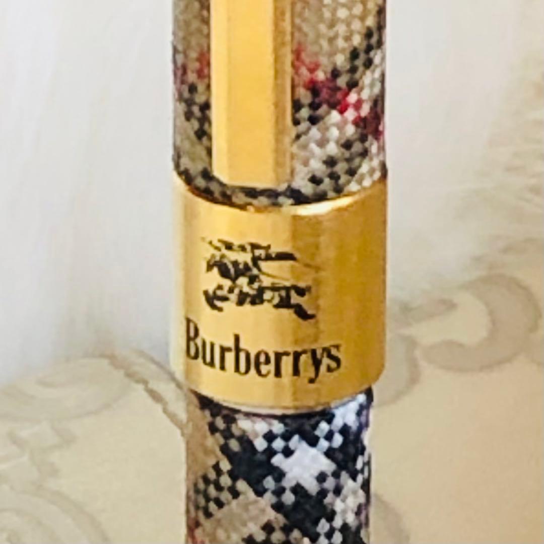 バーバリー ノバチェック シャープペンシル シャーペン ゴールド 激レア！
