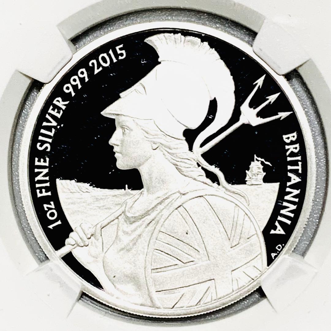 ◆PR70UC ER◆2015　ブリタニア　銀貨　NGC　イギリス