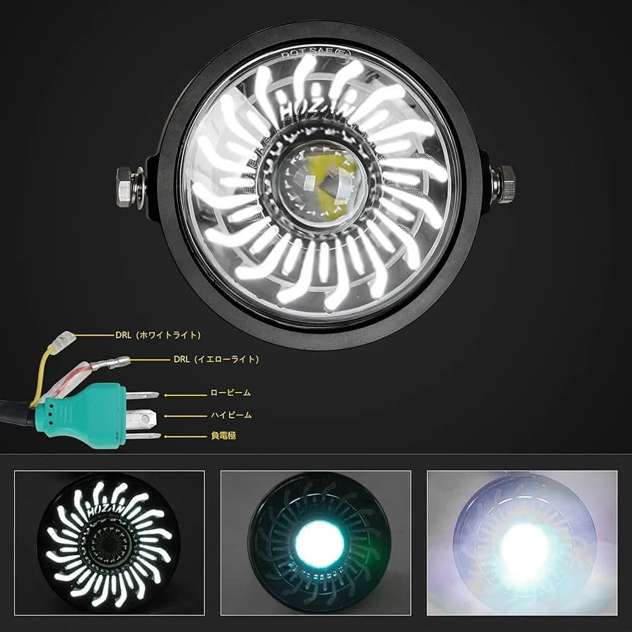 Motikvans ホンダ CT125 ハンターカブ LED ヘッドライトDRL