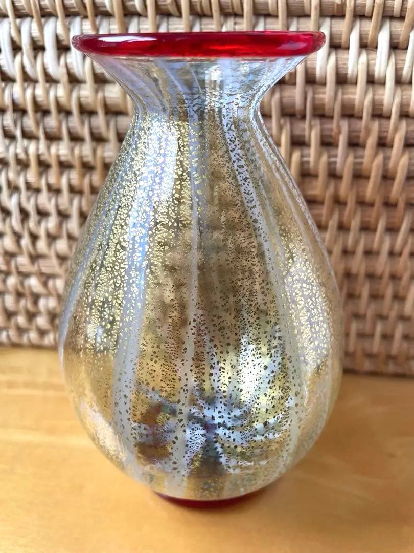 値下げ　希少ベネチアングラス　ワイン、日本酒　デカンタ+2グラス　セット　一点物