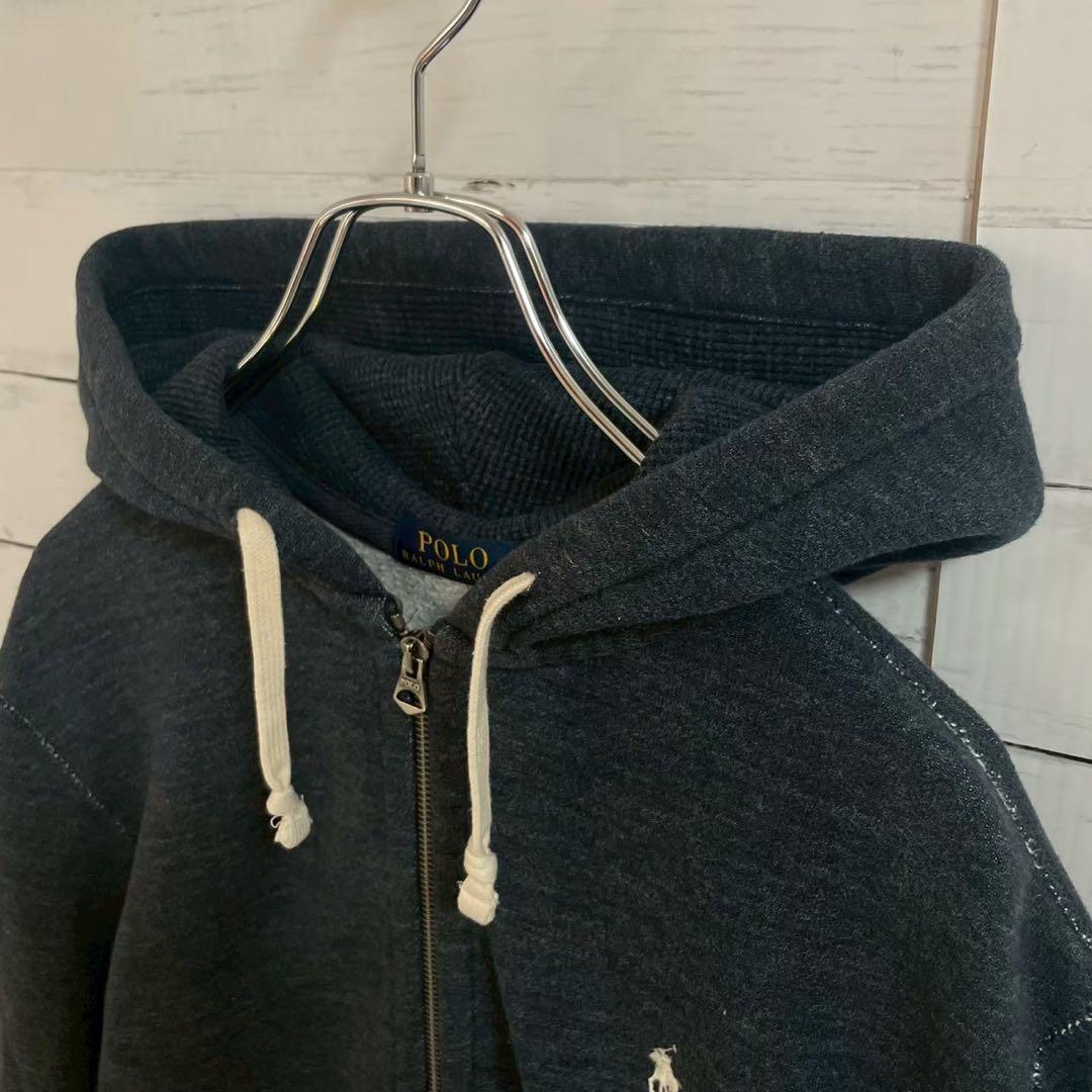 1【即完売モデル】ラルフローレン☆刺繍ワンポイント ジップパーカー☆362