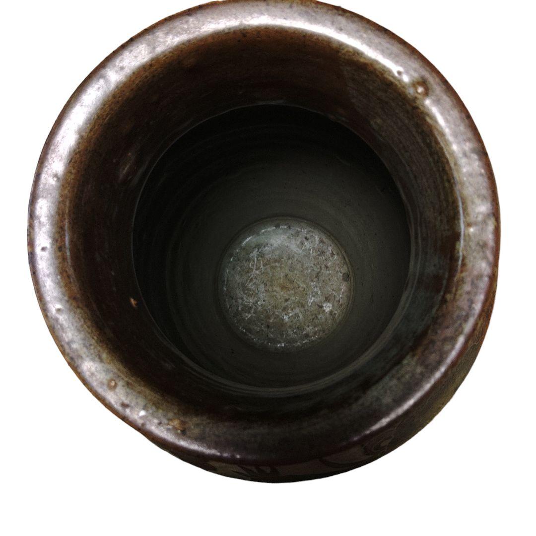 中国古玩　磁州窯雲龍文壺　花瓶　置物　時代