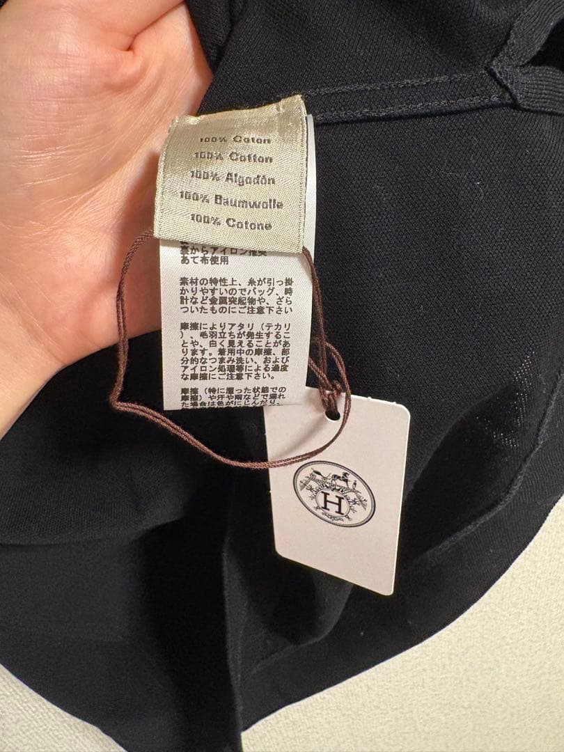 HERMES 黒 Tシャツ XL 値下げ