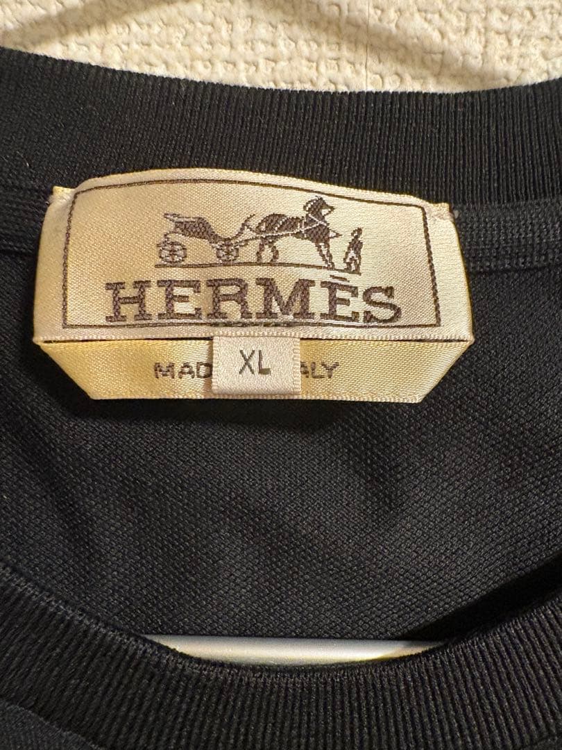 HERMES 黒 Tシャツ XL 値下げ