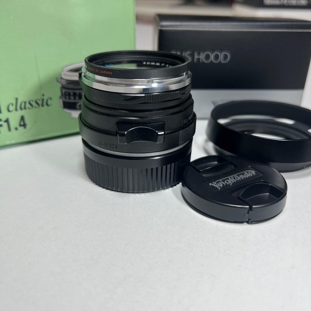 NOKTON classic 40mm F1.4 SC VM フード付