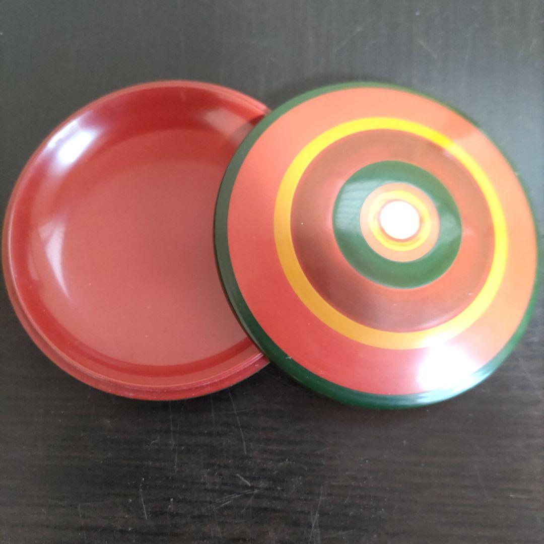 5代川端近左氏 独楽塗香合