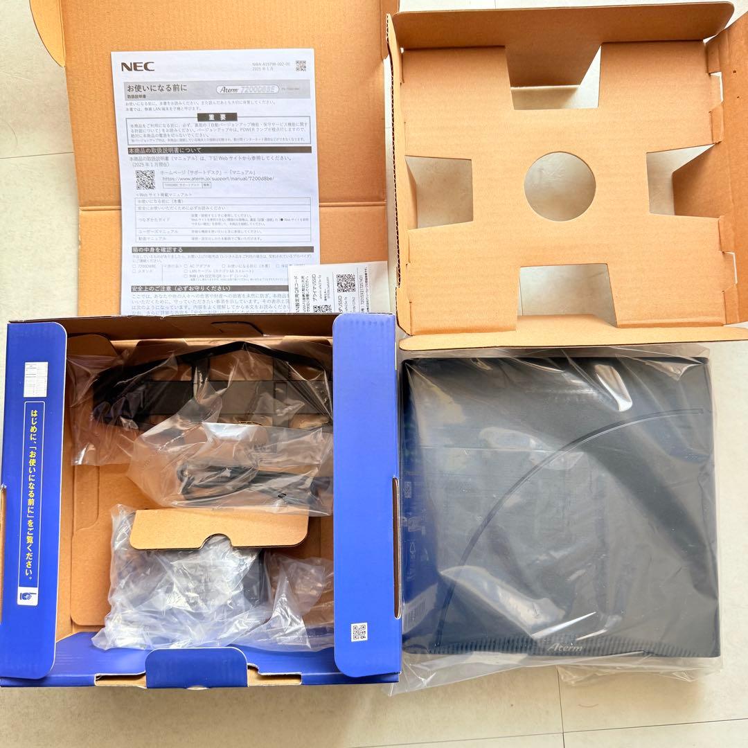 NEC Aterm 無線LAN Wi-Fi 7 ルーター 7200D8BE