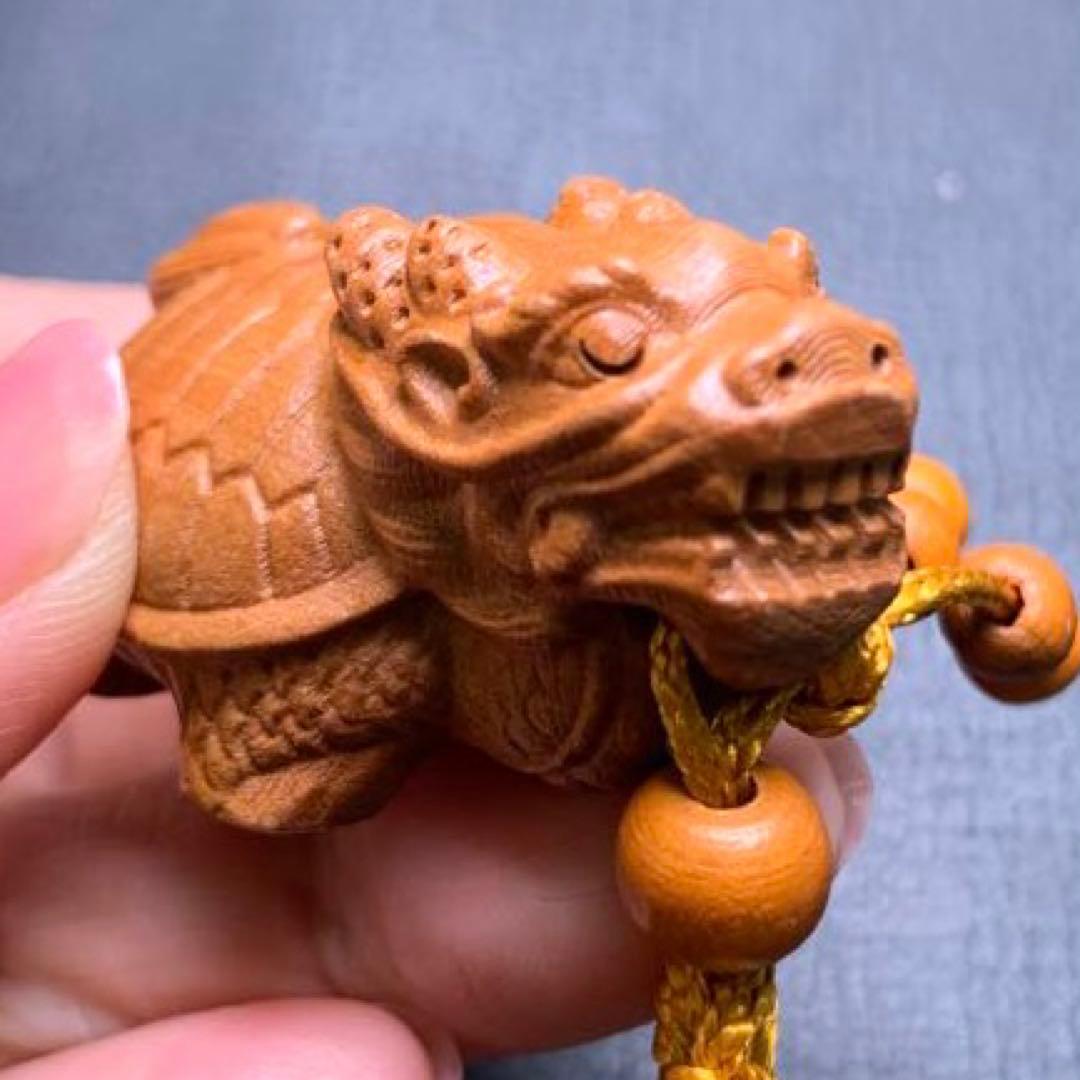 0515138 桃の木龍亀（ろんぐい）キーホルダー