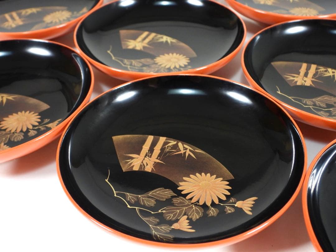 輪島塗 木製 金蒔絵 吸物椀 10客 蓋碗 漆芸 漆器