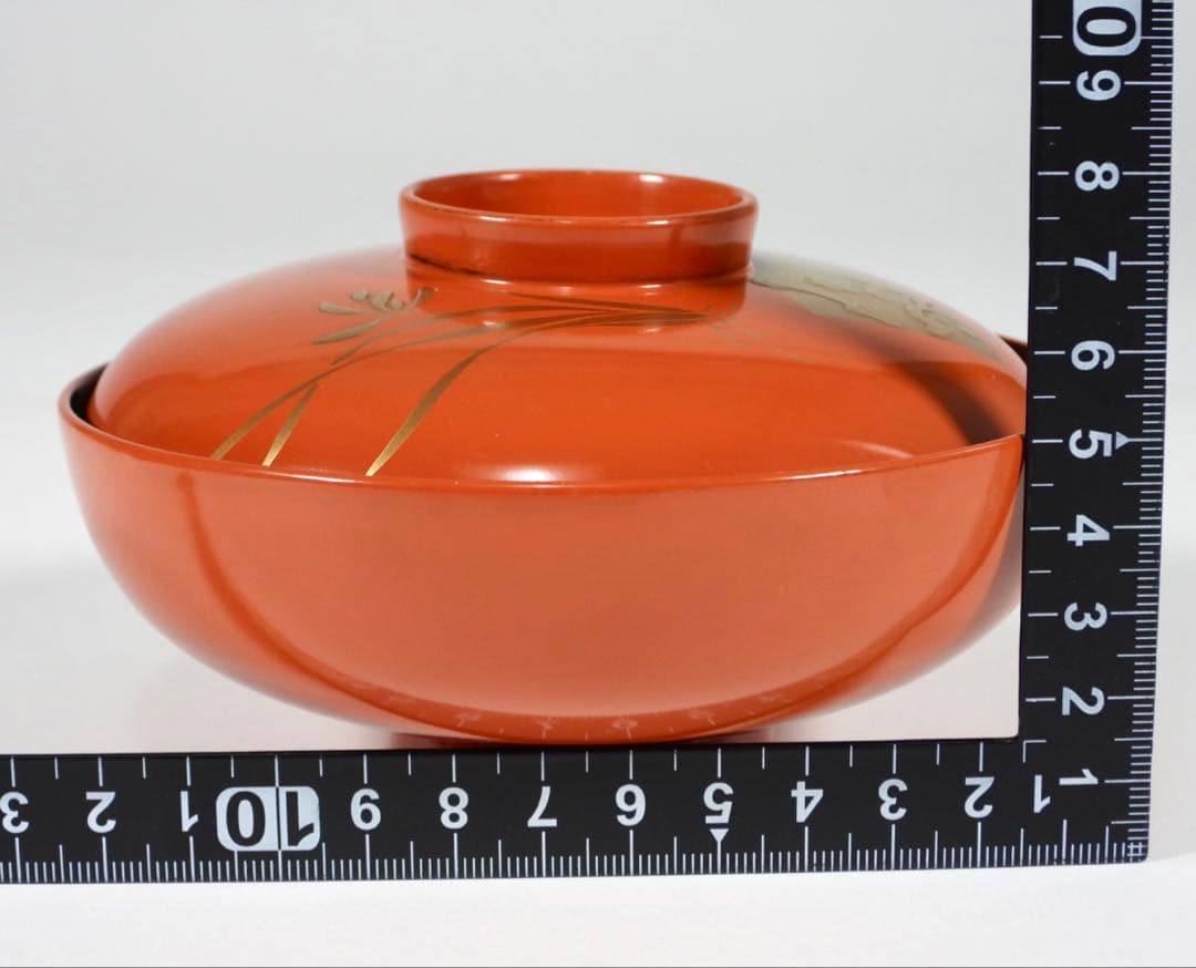 輪島塗 木製 金蒔絵 吸物椀 10客 蓋碗 漆芸 漆器