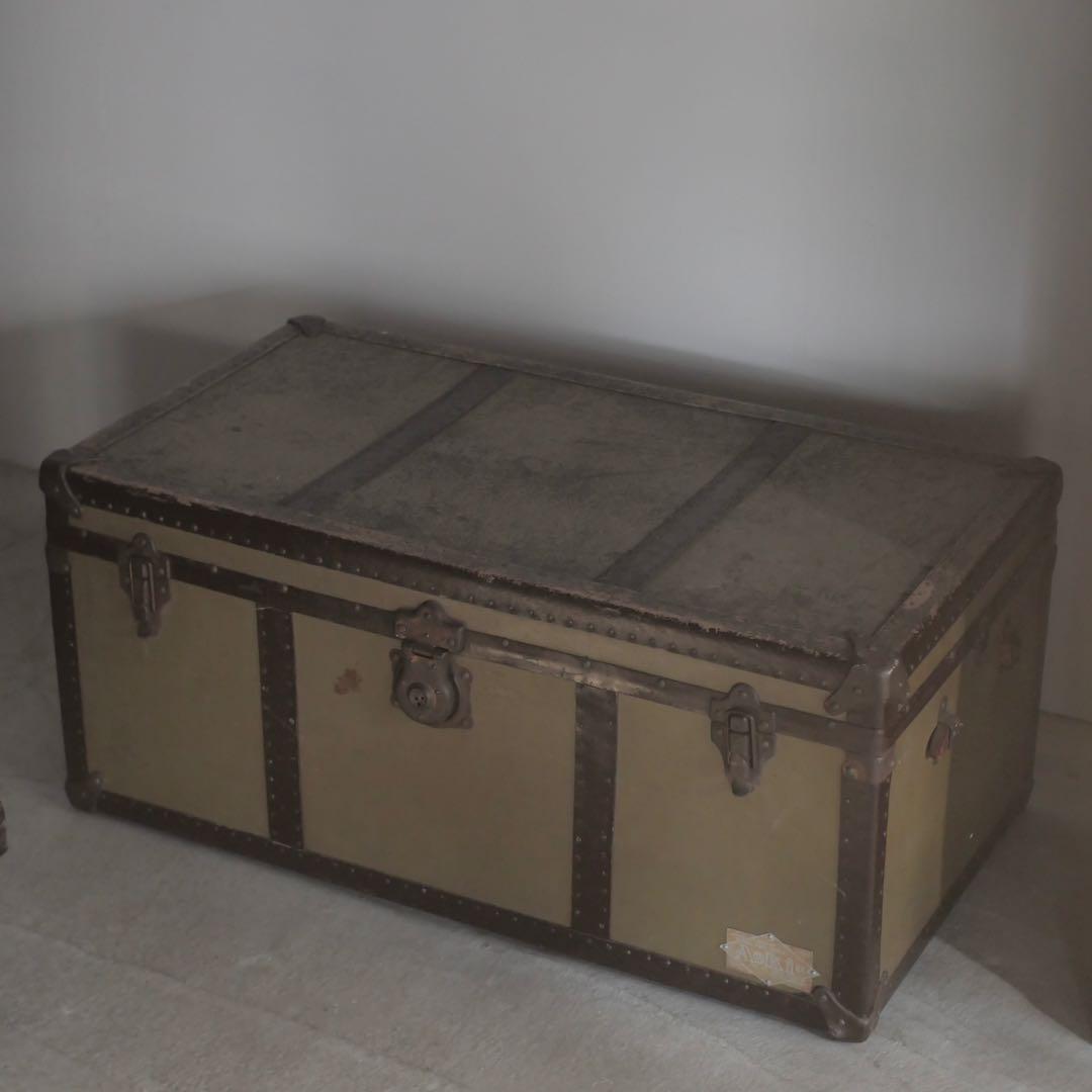 トランクケース　トランク　旅行　鞄　机　古家具　古道具　アンティーク　昭和レトロ