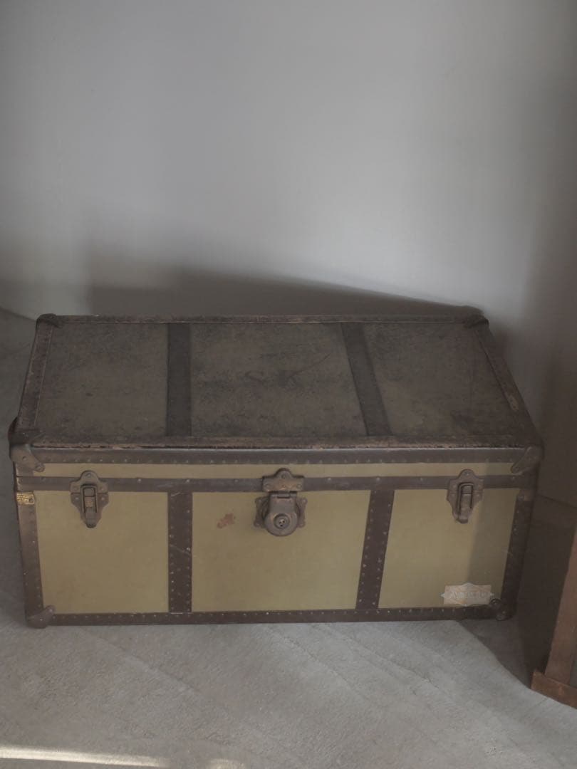 トランクケース　トランク　旅行　鞄　机　古家具　古道具　アンティーク　昭和レトロ