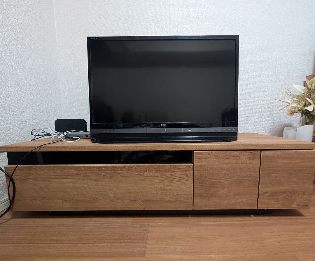 12/20まで LOWYA テレビ台 幅140cm シャビー・ナチュラル