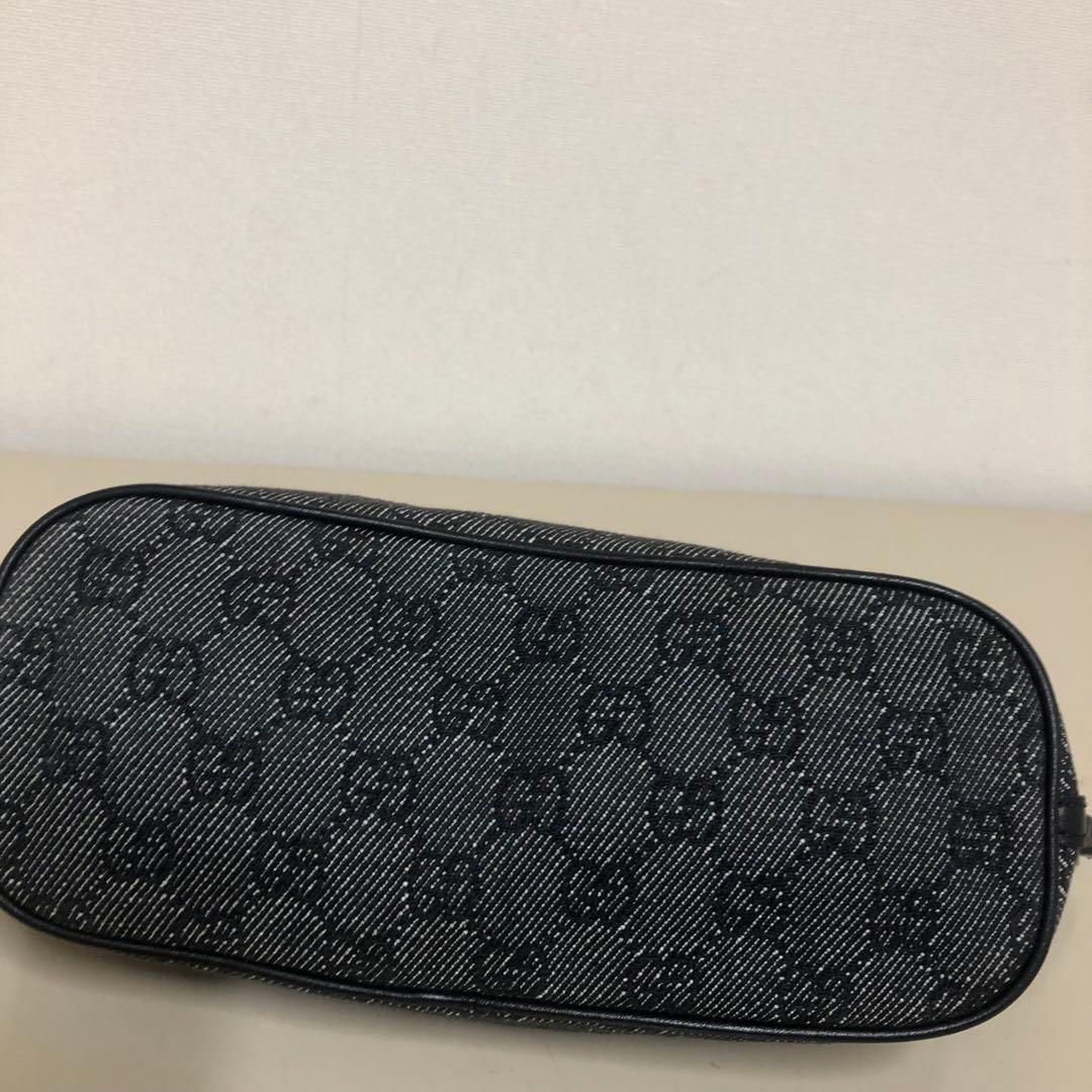 グッチ アクセサリーポーチ GGキャンバス ブラック