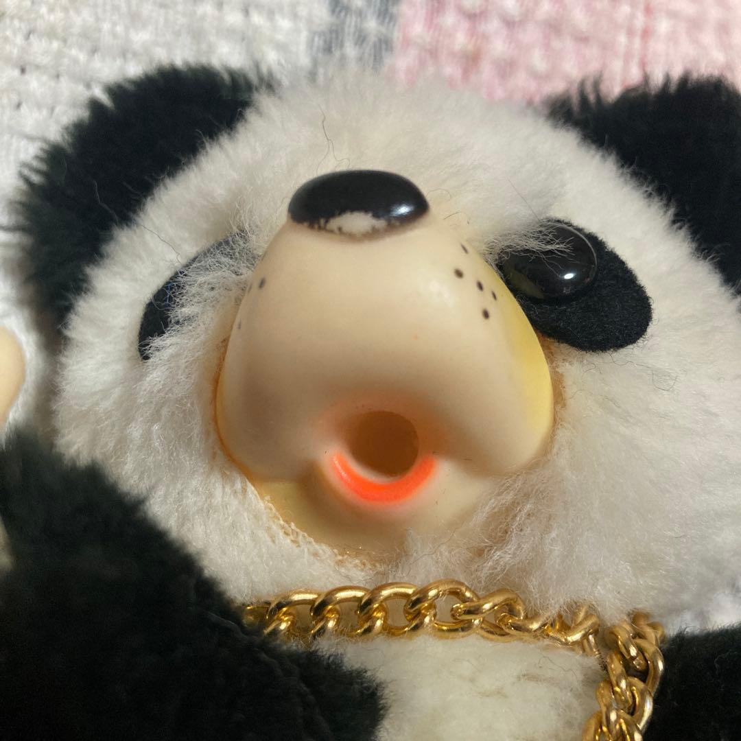 ファースト　モンチッチ風　パンダ　ぬいぐるみ　② レトロ　中古品