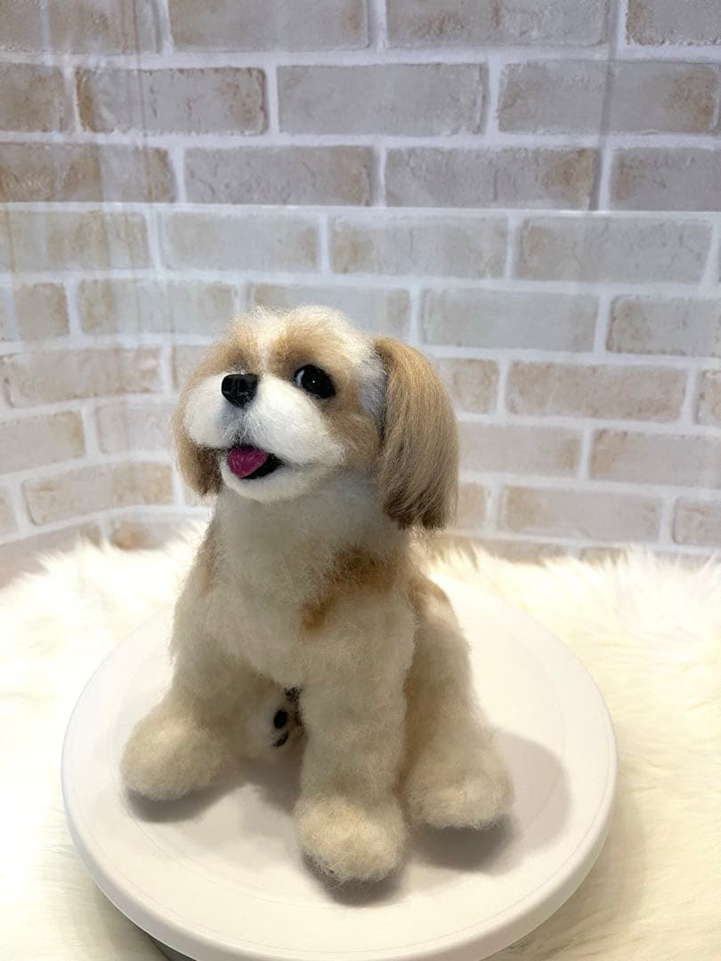 P*o様 シーズー　羊毛フェルト　momoichigo